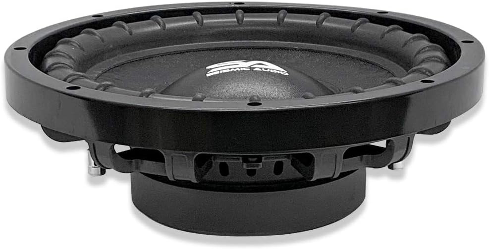 10 Inch Dual 4 Ohm Slim Mount Car Audio Subwoofer 400 Watts Max Power Pack of 2 P9179