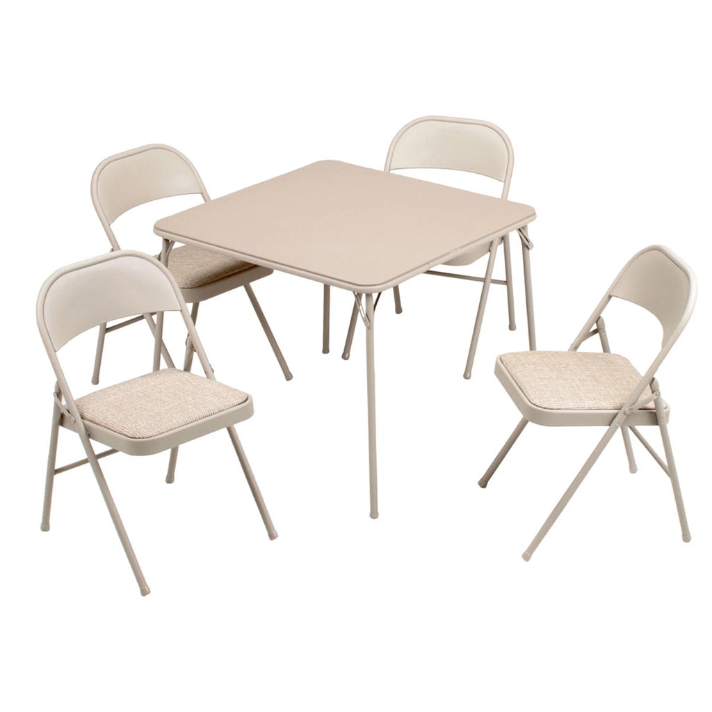 5 Piece Folding Card Table and Chairs Set S696