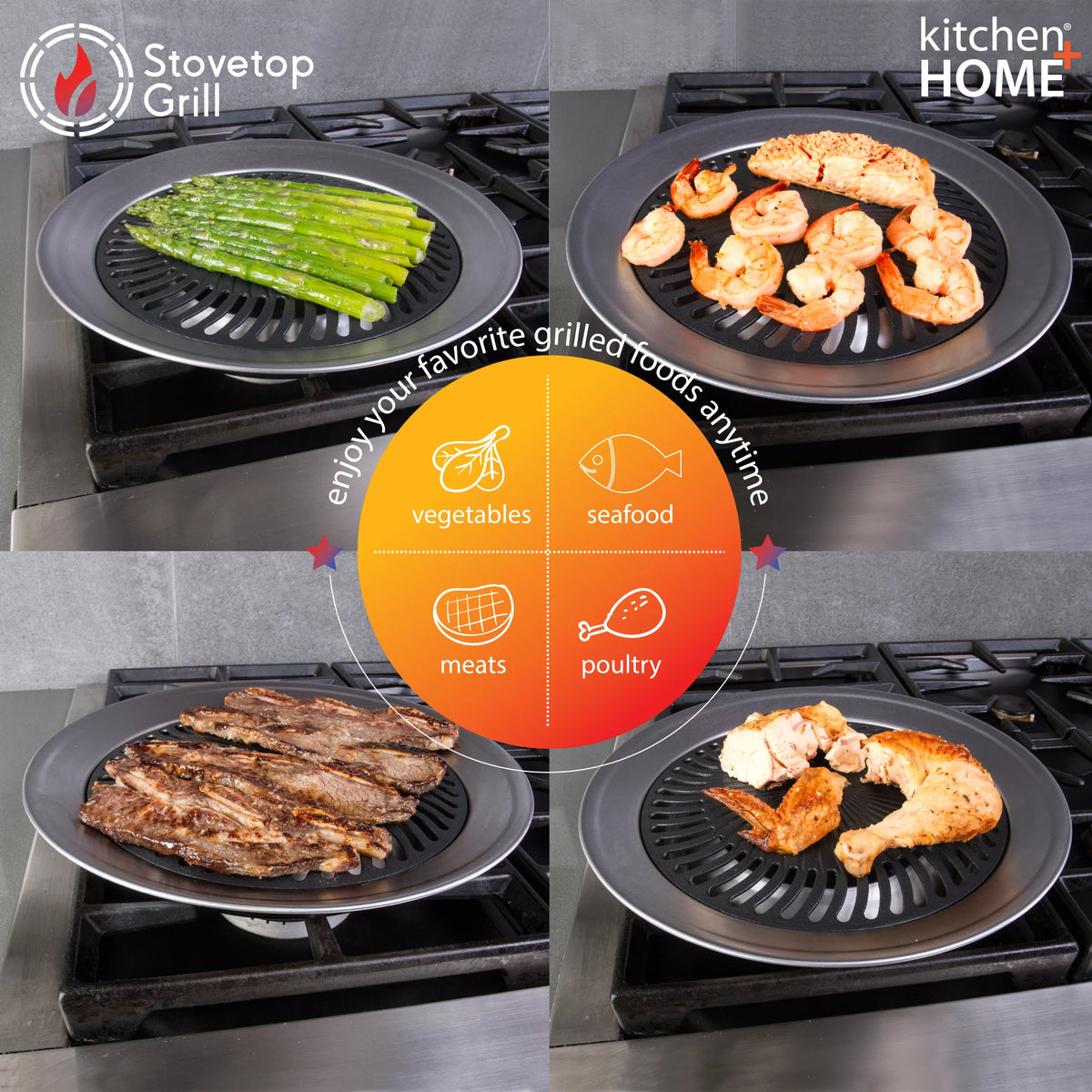 Nonstick Stove Top Grill Pan Y695073