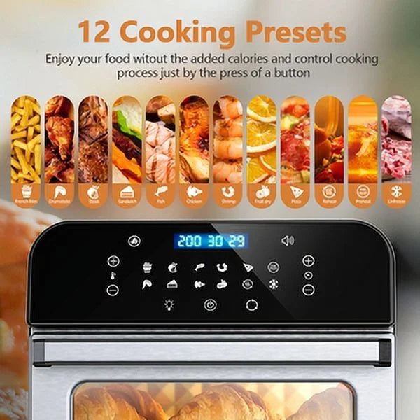 12QT 12-in-1 Air Fryer Convection Oven with Accessories F752