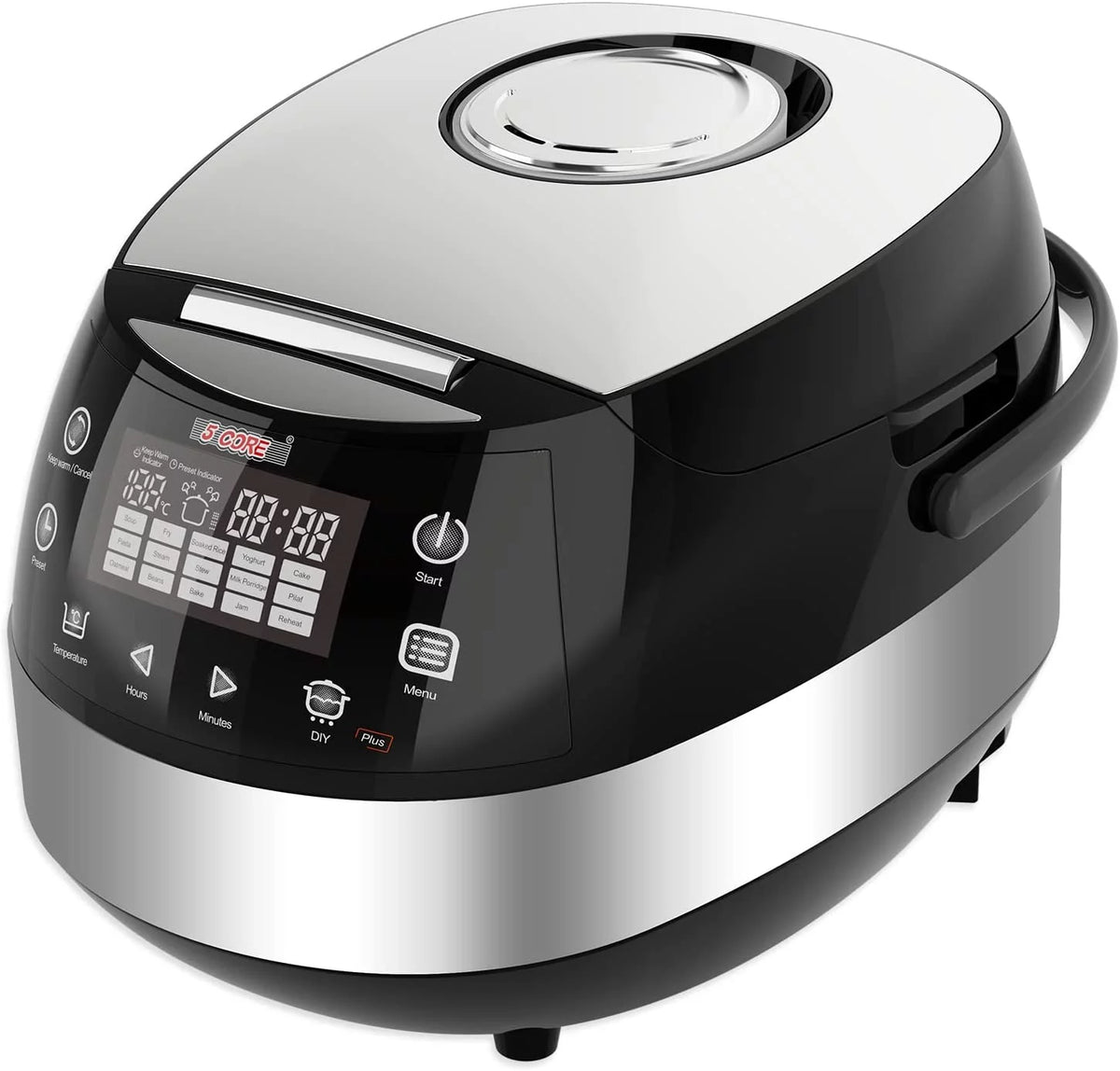 5.3Qt Digital Programmable 15-in-1 Electric Rice Cooker 11 Cups A57865