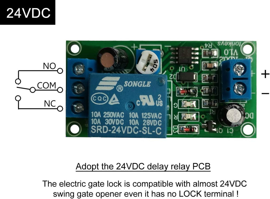24VDC Automatic Electric Gate Lock P447