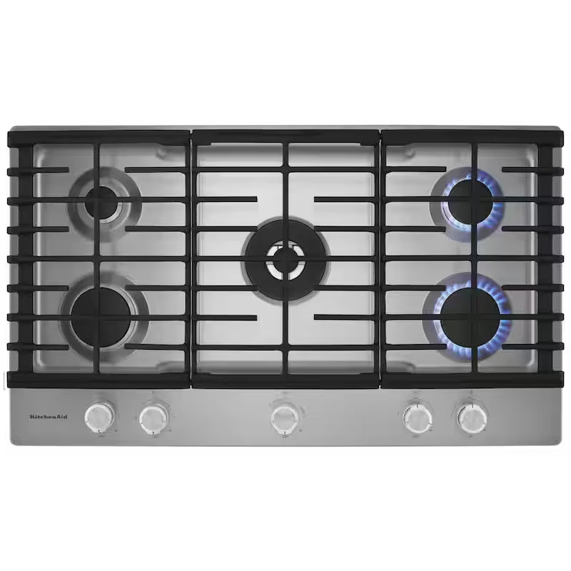 36 in. Stainless Steel Gas Cooktop with 5 Burners K8069
