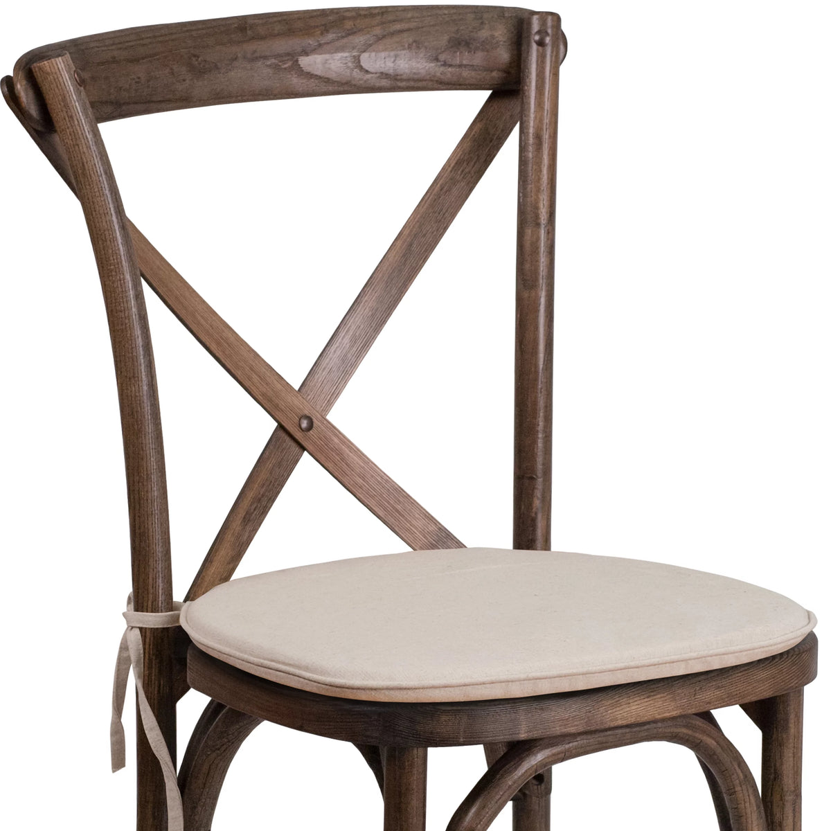 2 Pk. Cross Back Chair with Cushion M6321