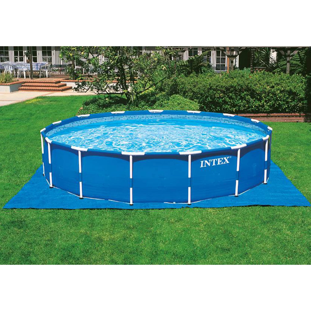 18ft x 48in Metal Frame Swimming Pool Set with Pump O34212