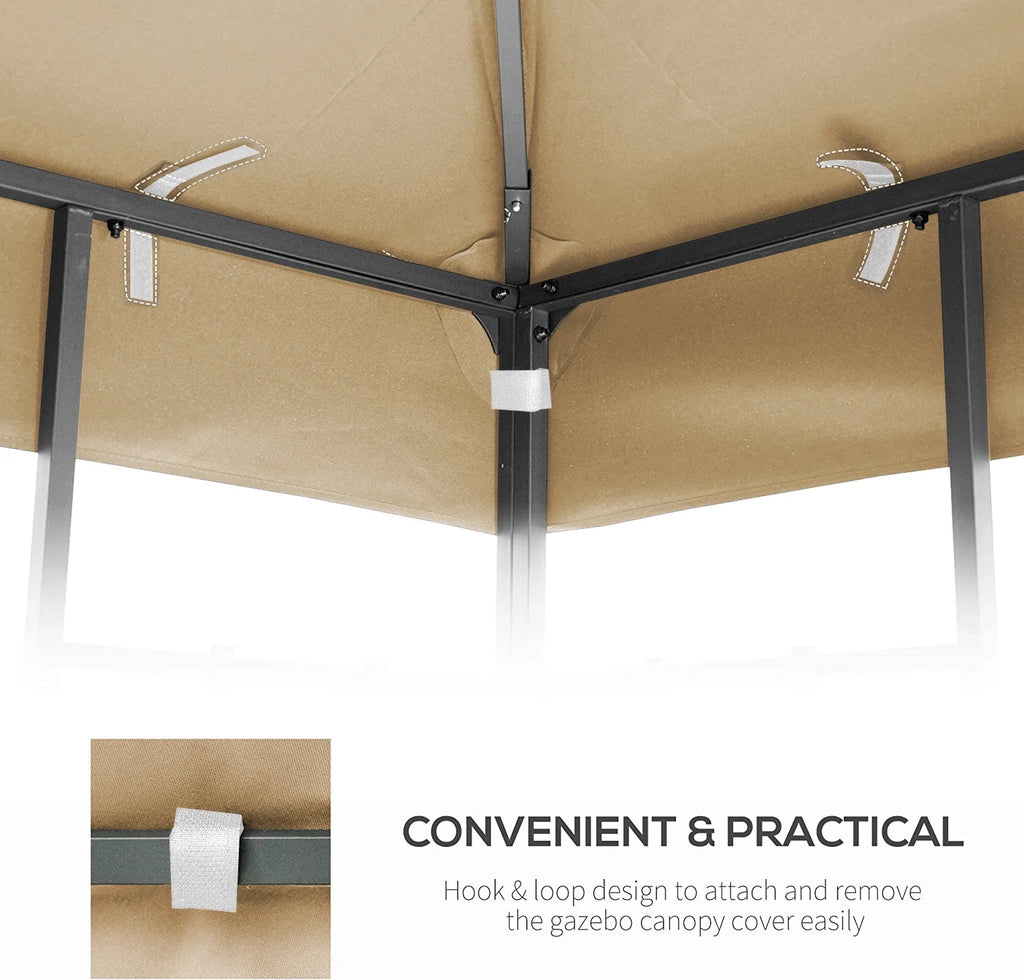10x10 Ft Double Tiered Gazebo Cover D68441