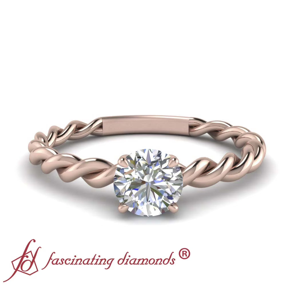 14K Diamond Solitaire Engagement Ring D7202