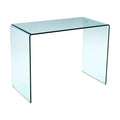 43 Inch Tempered Glass U Shaped Computer Desk G78034