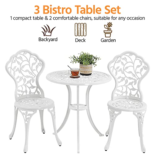 3-Piece Cast Aluminum Bistro Set S300