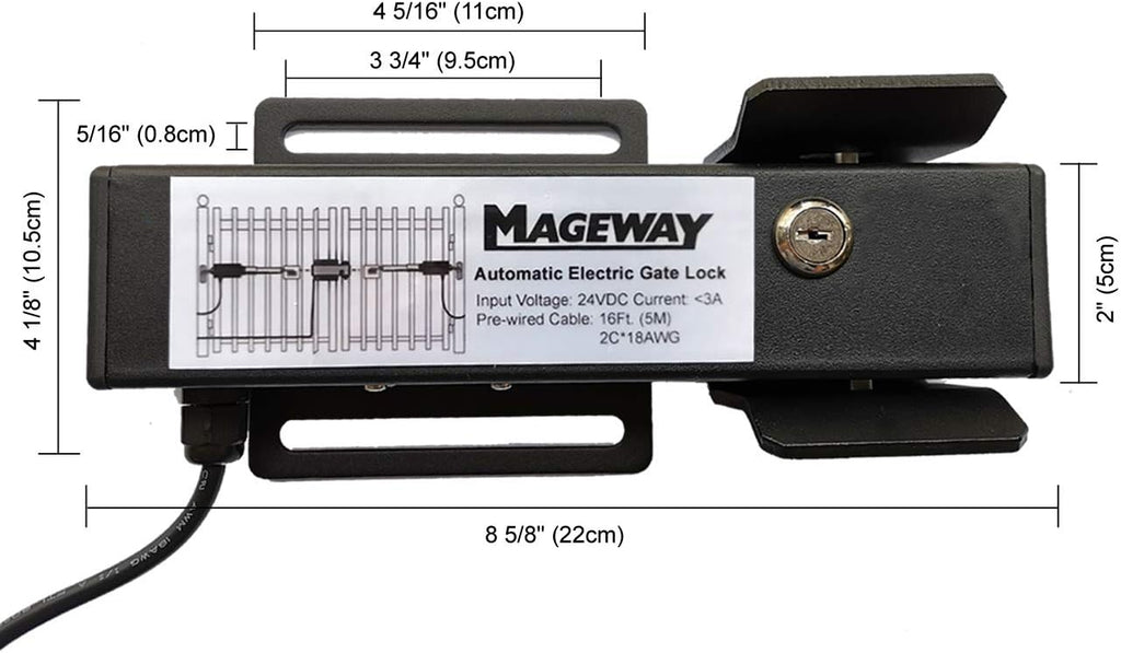 24VDC Automatic Electric Gate Lock P447