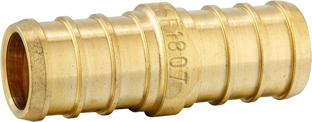 2 Rolls x 100 ft 1/2 Inch Pex-b Pipe/Tubing with Brass Fittings, Crimp Rings, Pipe Cutter N7629