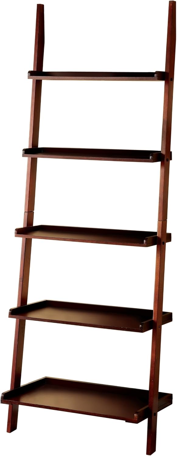 5-Tier Ladder Style Bookshelf, Cherry K659816