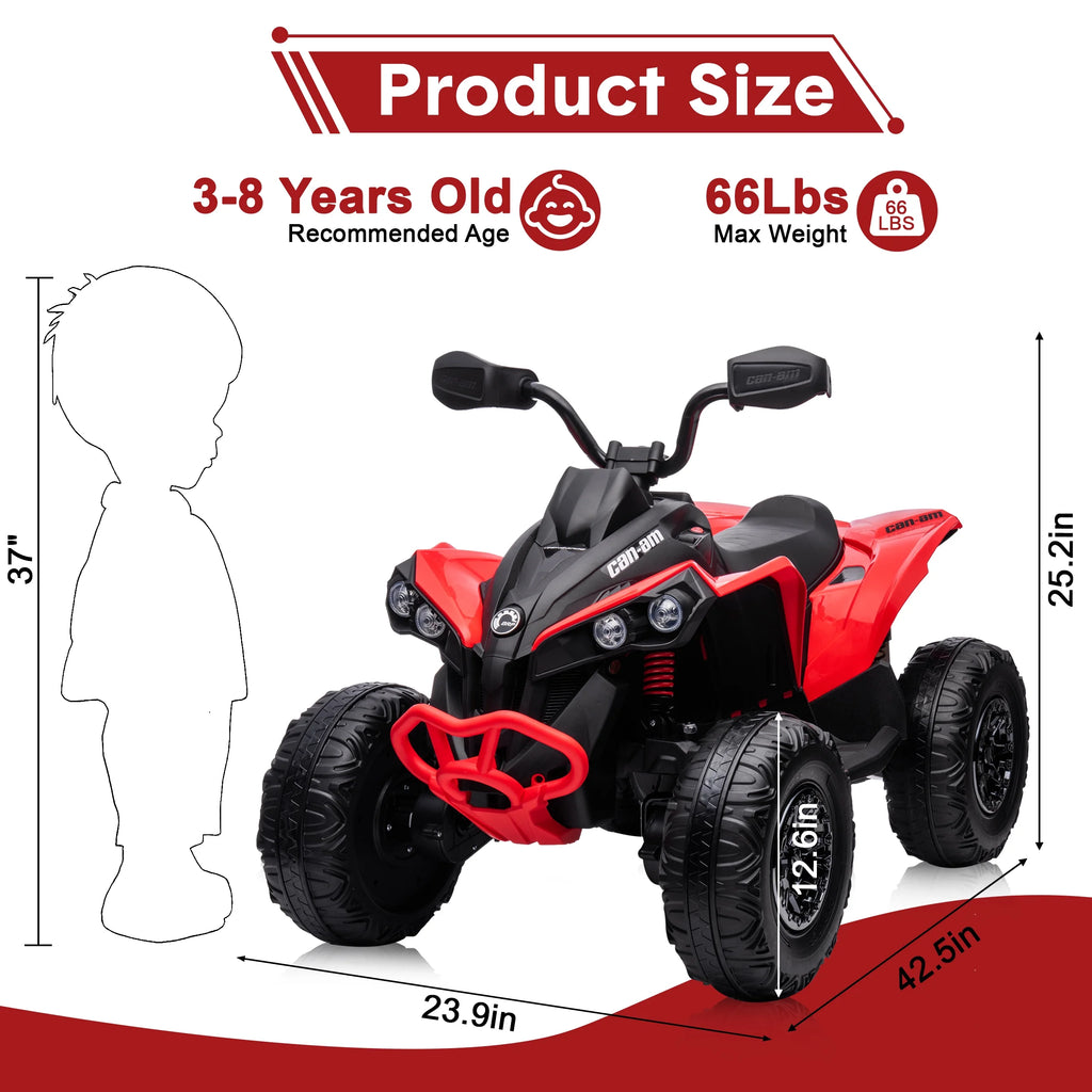 24V 4 Wheeler ATV with 2 Seater Z15642