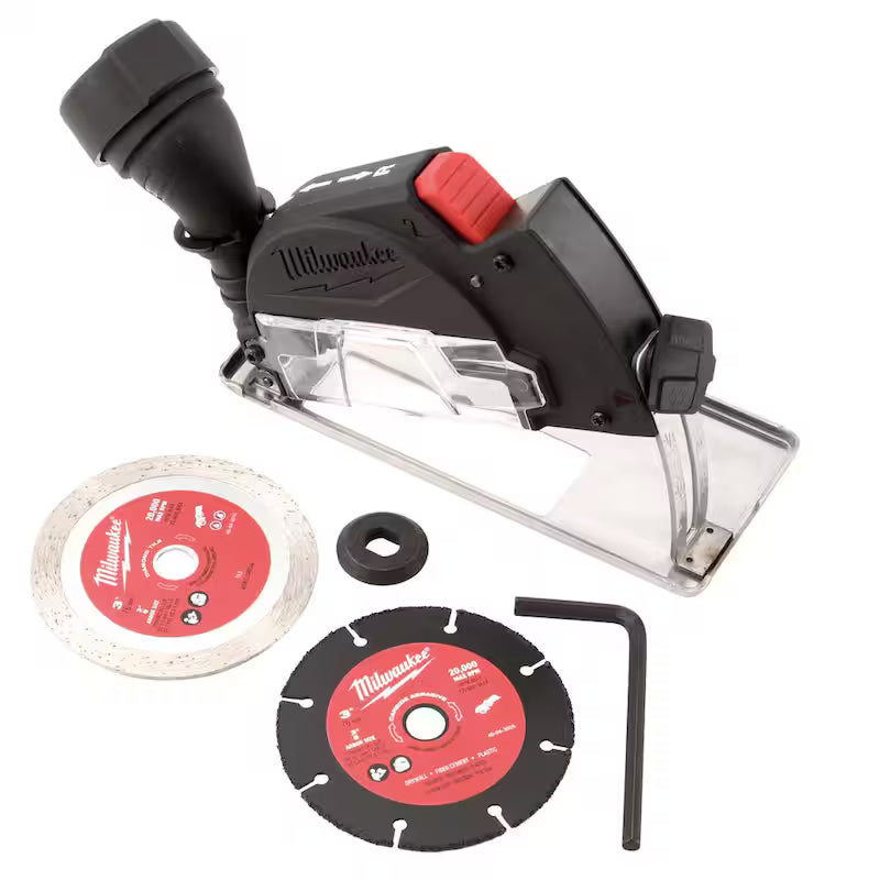 12V Brushless Cordless Cut Off Saw with 6-Pack Metal Cut Off Wheels Q997812