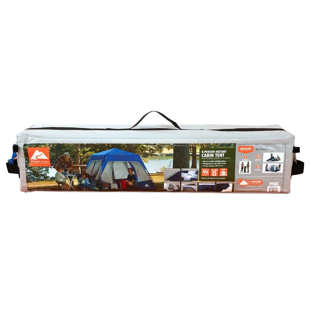 4-Person Instant Cabin Tent with LED Lighted Hub Q556