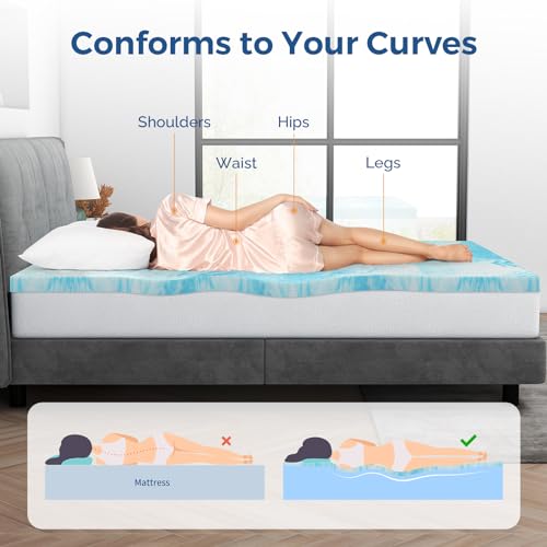 3 Inch Gel Memory Foam Mattress Topper Full J86220