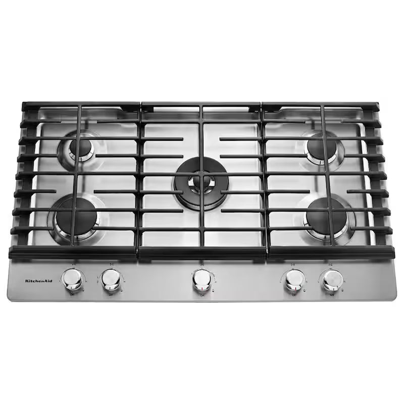 36 in. Stainless Steel Gas Cooktop with 5 Burners K8069