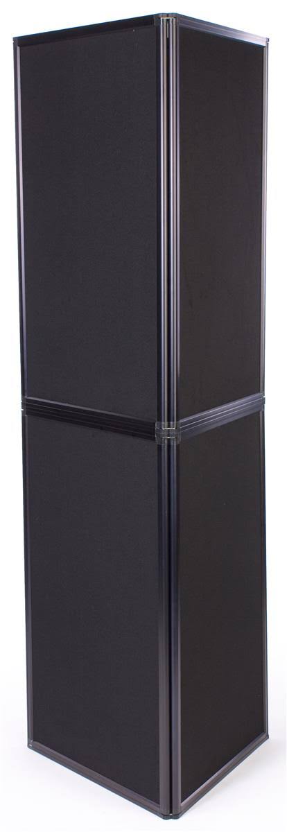 6 Panel Black Trade Show Display T339132