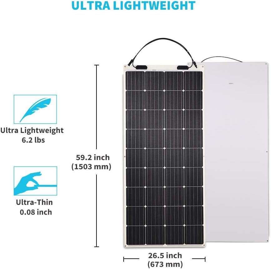 100 Watt 12 Volt Monocrystalline Flexible Solar Panel Y781