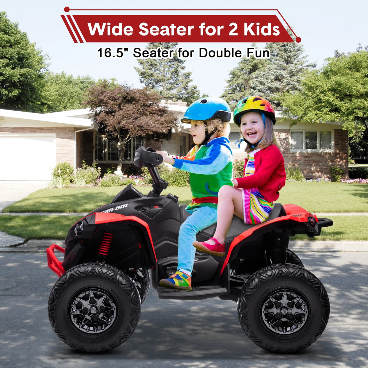 24V 4 Wheeler ATV with 2 Seater Z15642