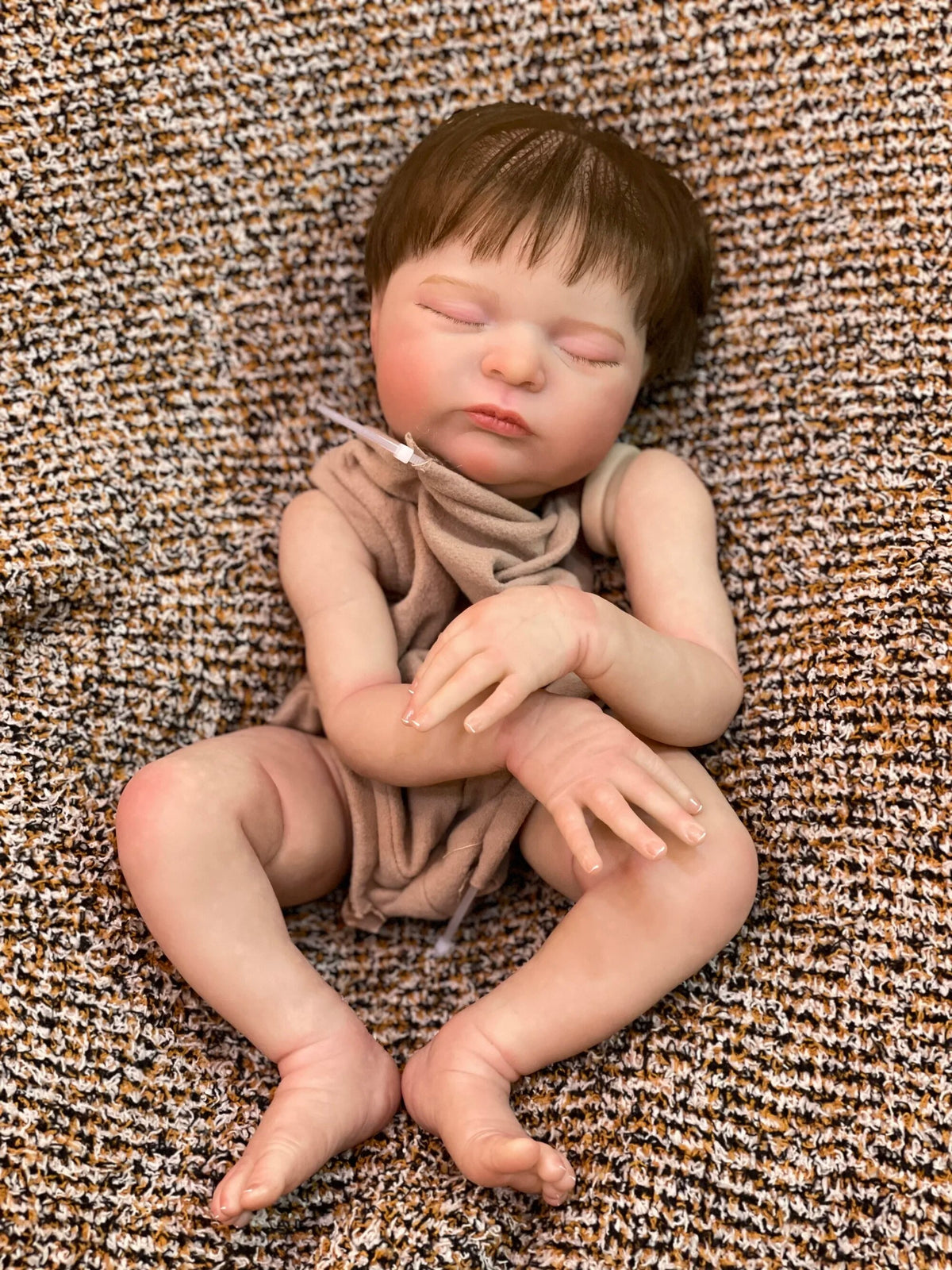 20" Handmade Painted Unfinished Soft Vinyl Reborn Doll Kit E196
