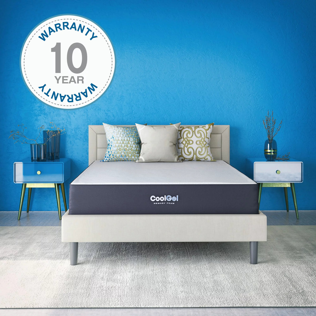 10 Gel Memory Foam Mattress Queen K38796