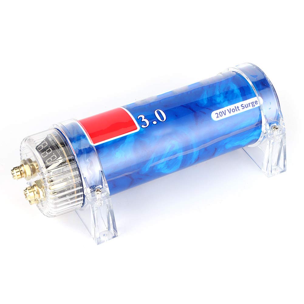 3.0 Farad Aluminum Alloy Car Audio Capacitor Pack of 2 C956903