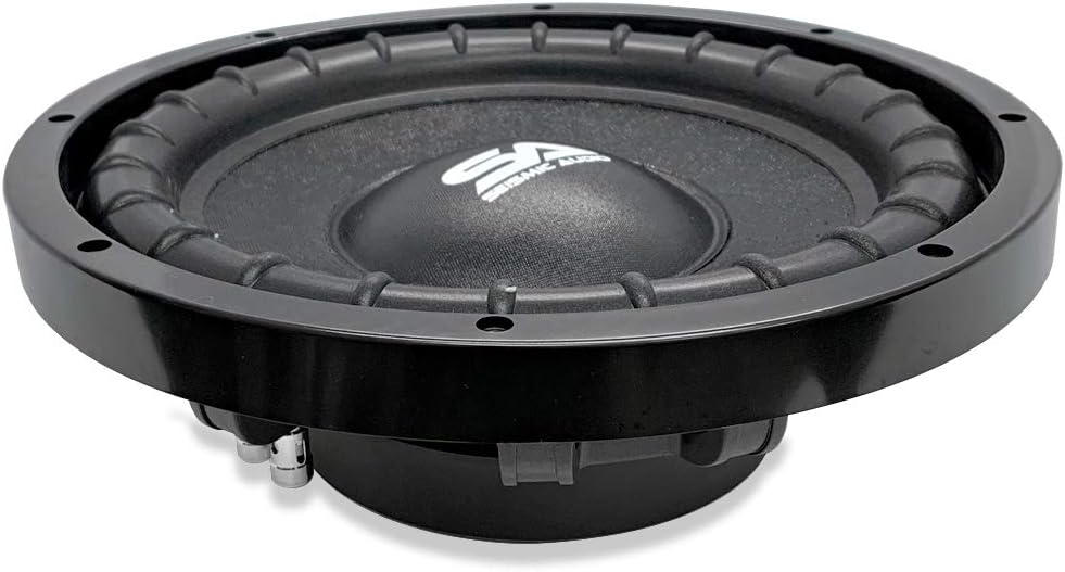10 Inch Dual 4 Ohm Slim Mount Car Audio Subwoofer 400 Watts Max Power Pack of 2 P9179