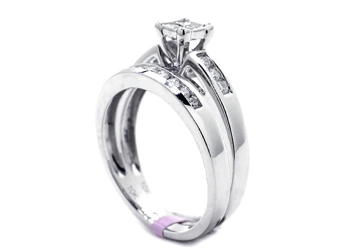 10K White Gold Diamond Engagement Ring K6022