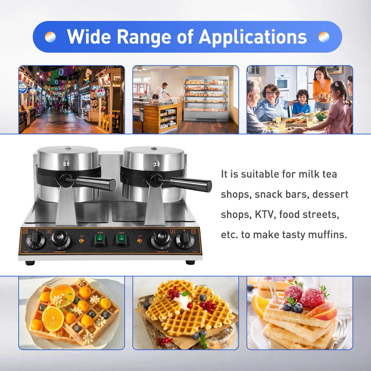 50 Holes Mini Dutch Nonstick Pancake Baker X271866