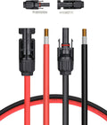 40 Feet 10AWG Solar Extension Cable with Female and Male Connector, Pack of 2 B6739