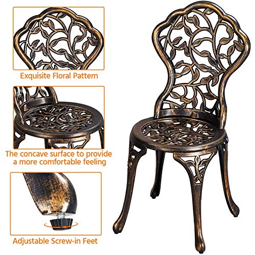 3-Piece Cast Aluminum Bistro Set S300