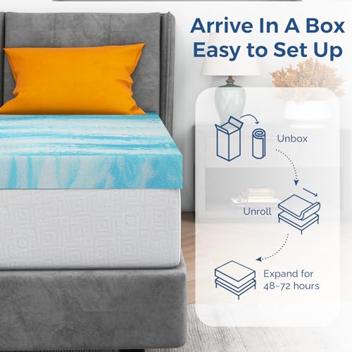 3 Inch Gel Memory Foam Mattress Topper Full J86220