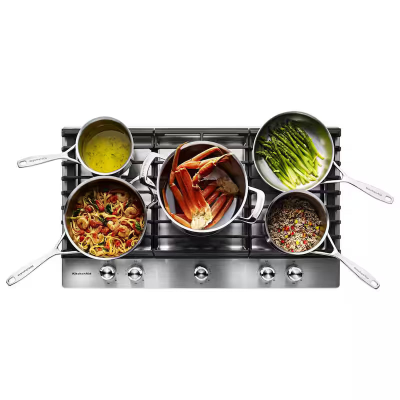 36 in. Stainless Steel Gas Cooktop with 5 Burners K8069