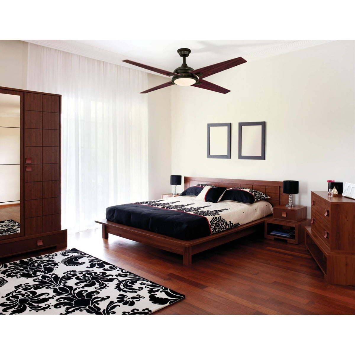 52 inch Oil Rubbed Bronze Ceiling Fan with Light Kit A5671