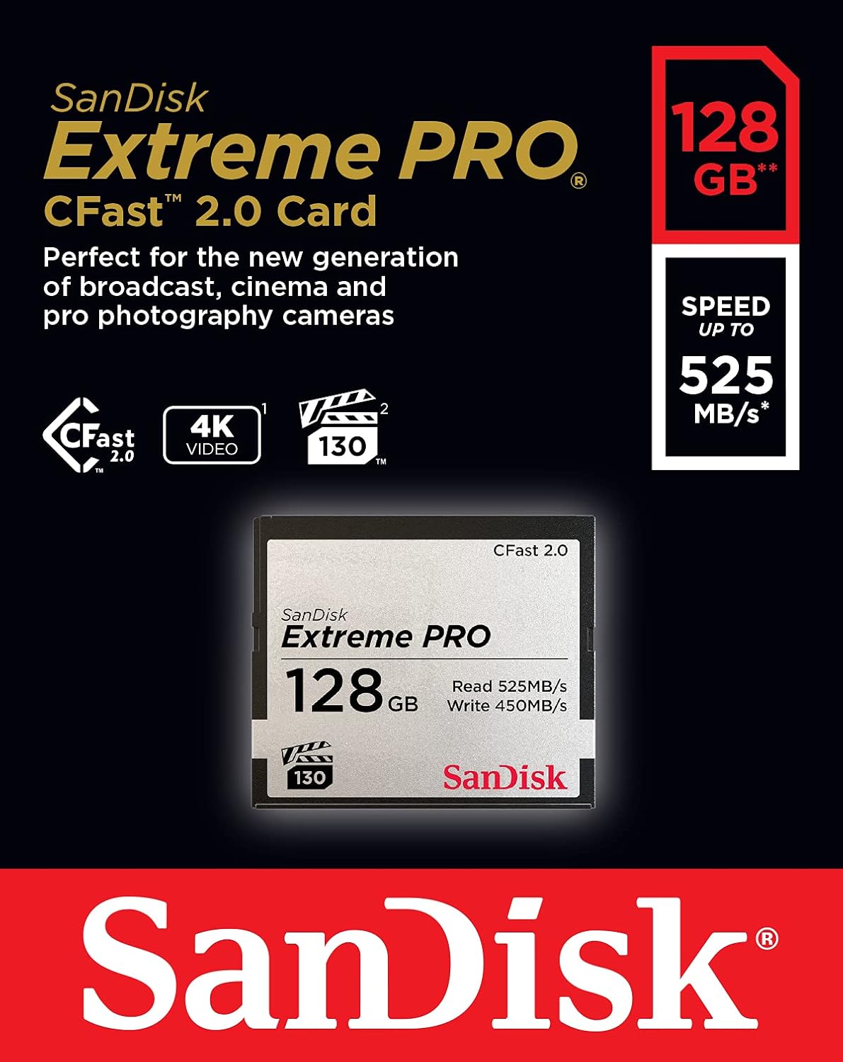 128GB Extreme PRO CFast 2.0 Memory Card L94619