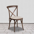 2 Pk. Cross Back Chair with Cushion M6321