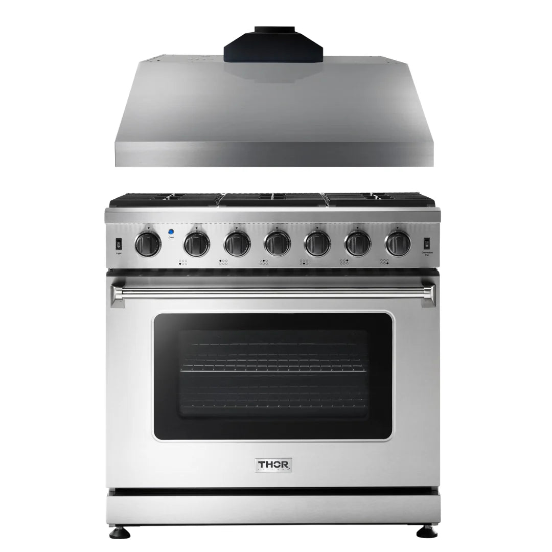 36 Gas Range and Range Hood D842