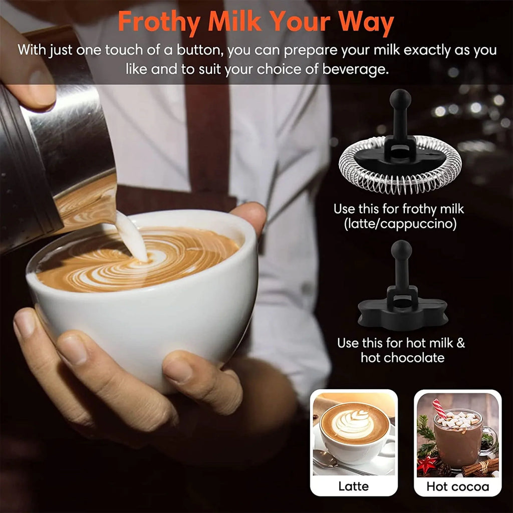 2 in 1 Single Serve Coffee Maker Machine with Milk Frother S3572