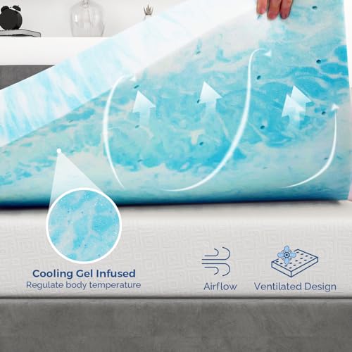 3 Inch Gel Memory Foam Mattress Topper Full J86220