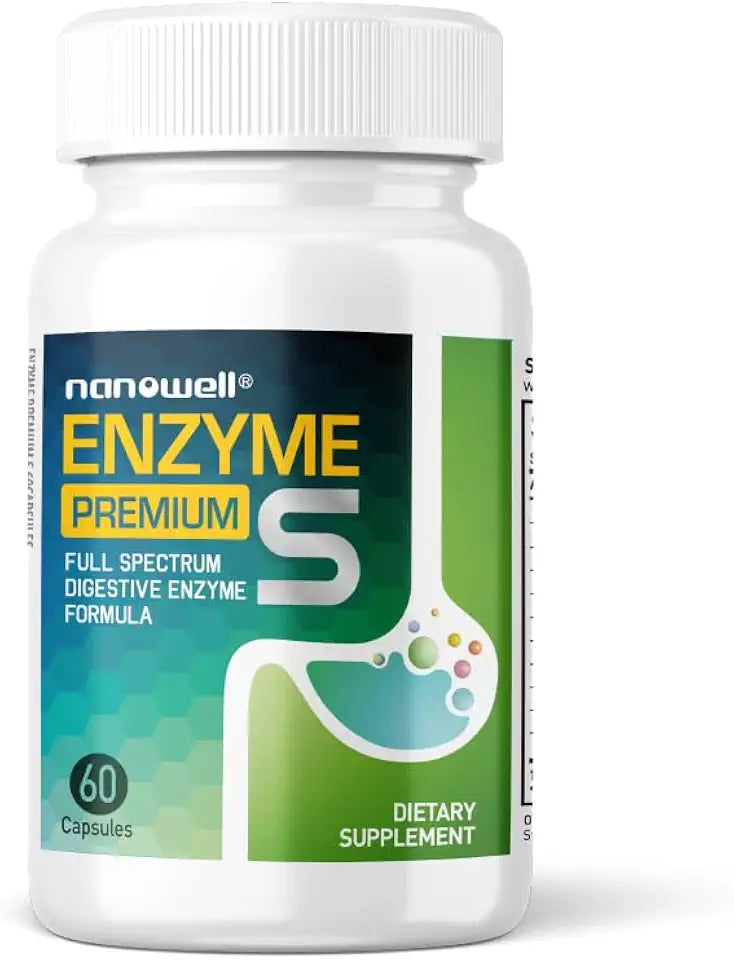 10 Enzymes Digestive Health Supplement 60 Capsules Q650