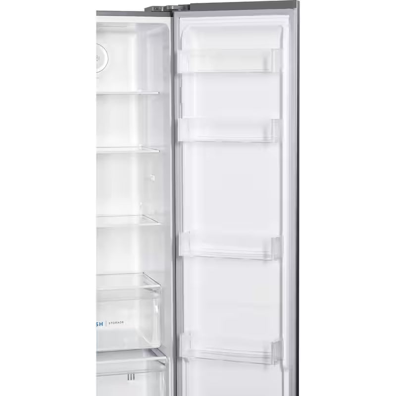 36 in. 18.8 cu. ft. Side by Side Refrigerator in Brushed Steel C602190