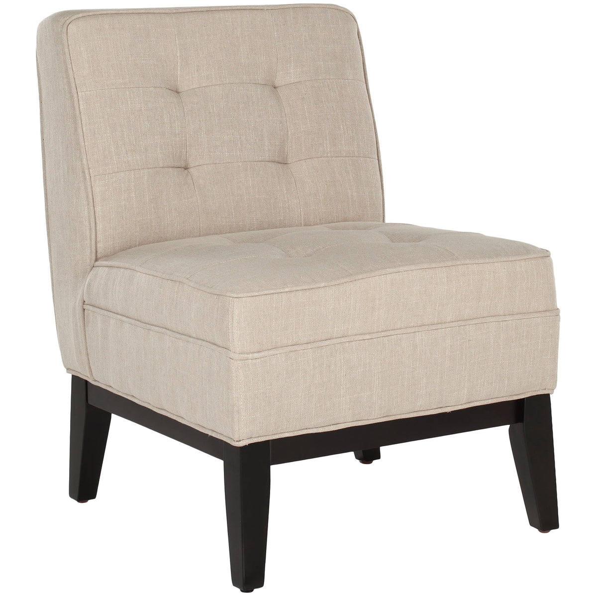 Beige Linen Armless Club Chair B304142