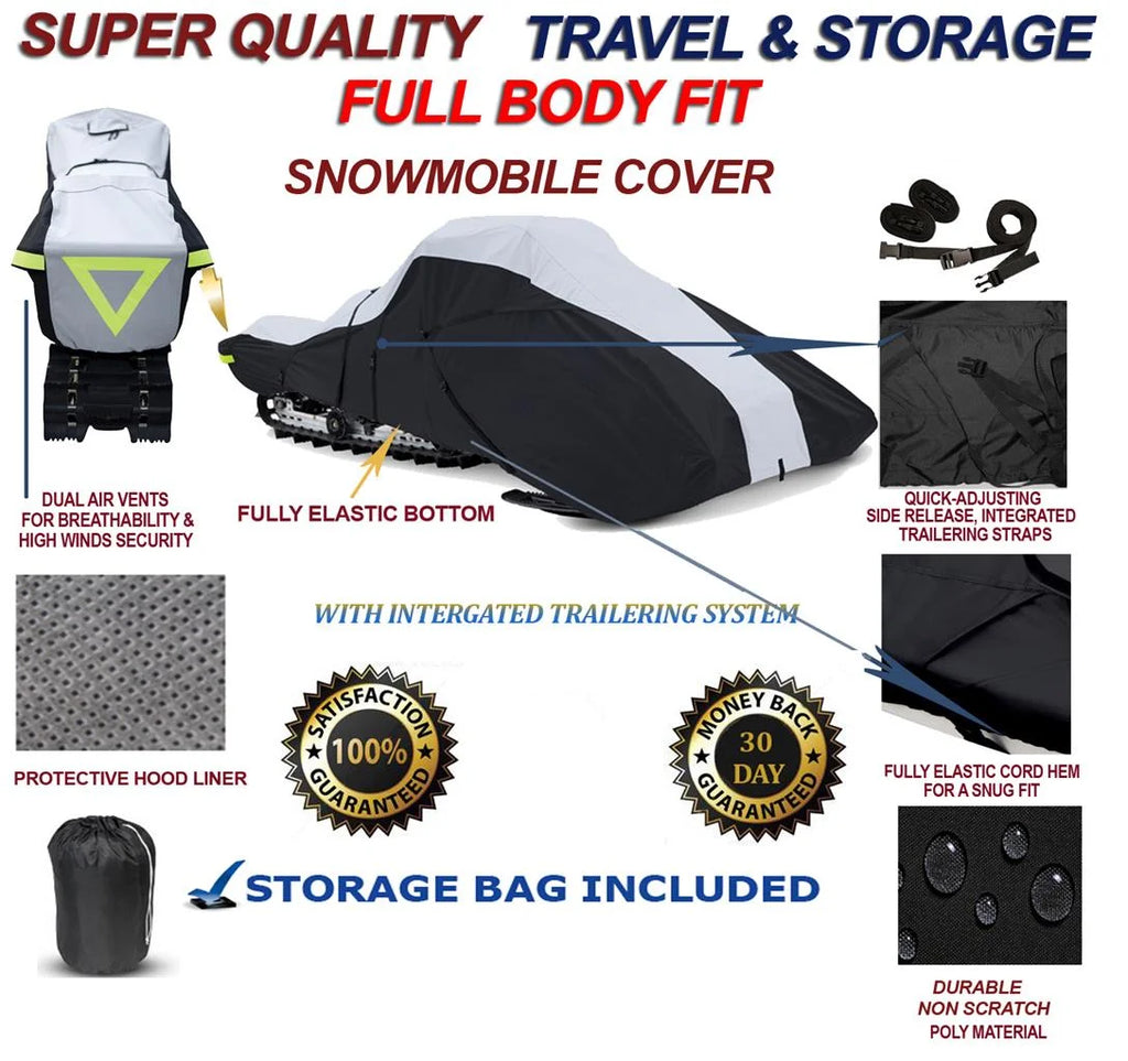 600 Denier Full Fit Snowmobile Travel and Storage Cover G7092