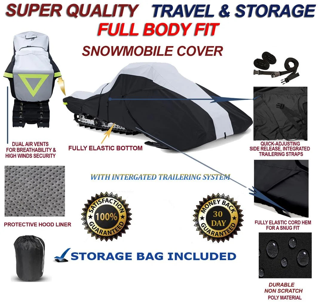 600 Denier Full Fit Snowmobile Travel and Storage Cover G7092