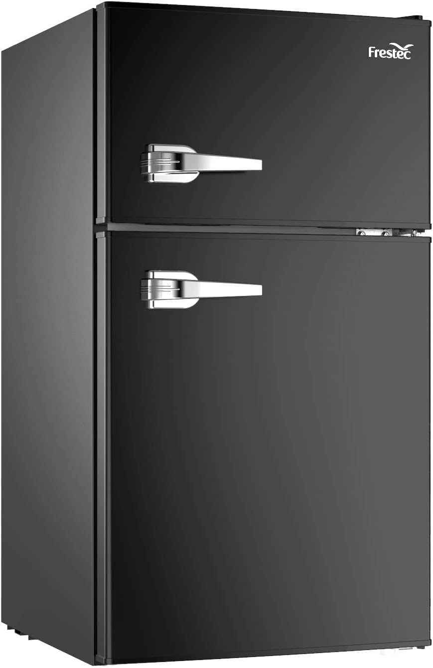 3.2 Cu.Ft Compact Refrigerator with Freezer, Black U888772