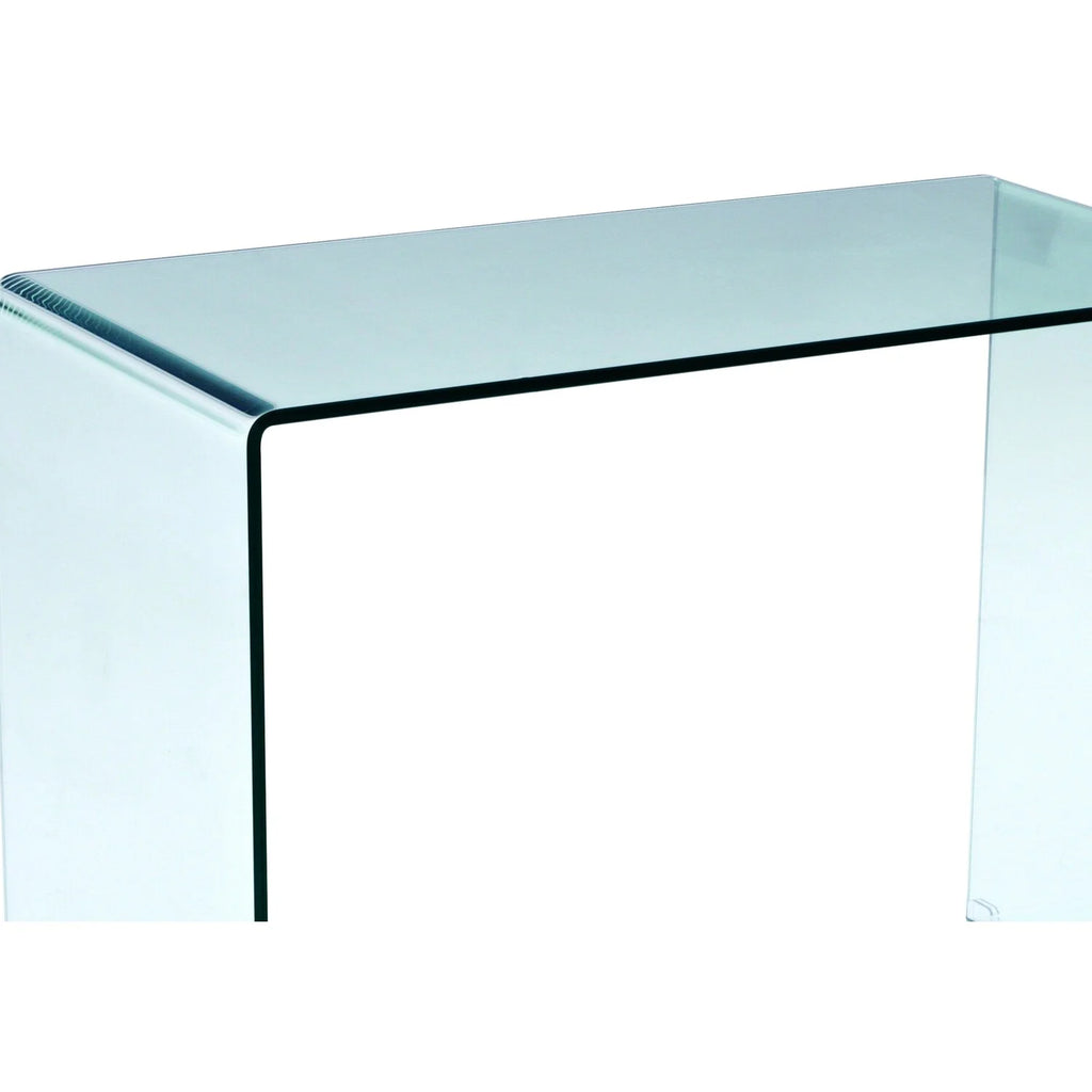 43 Inch Tempered Glass U Shaped Computer Desk G78034