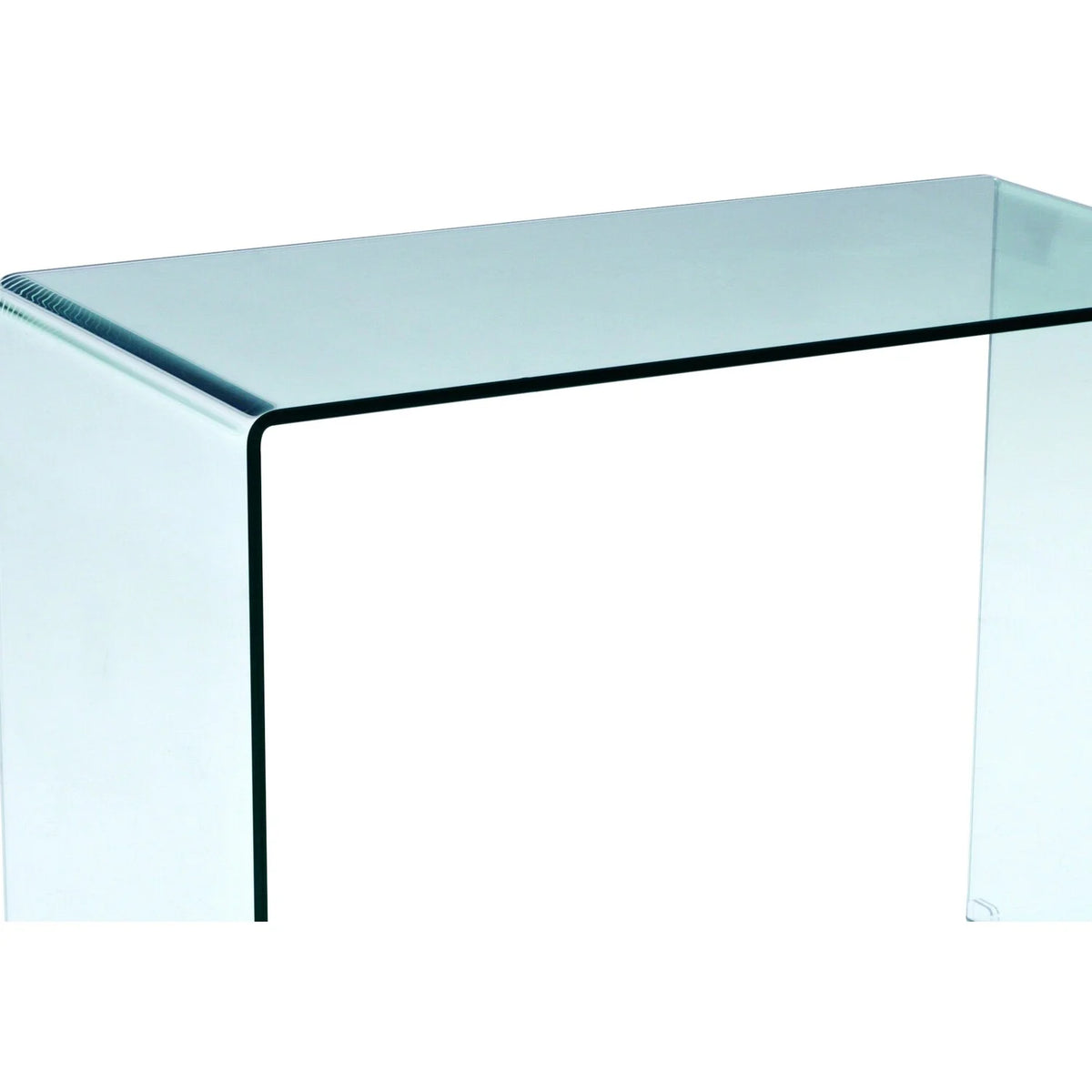 43 Inch Tempered Glass U Shaped Computer Desk G78034