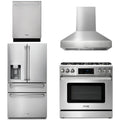 36 Gas Range, Range Hood, Refrigerator with Water and Ice Dispenser, Dishwasher K824