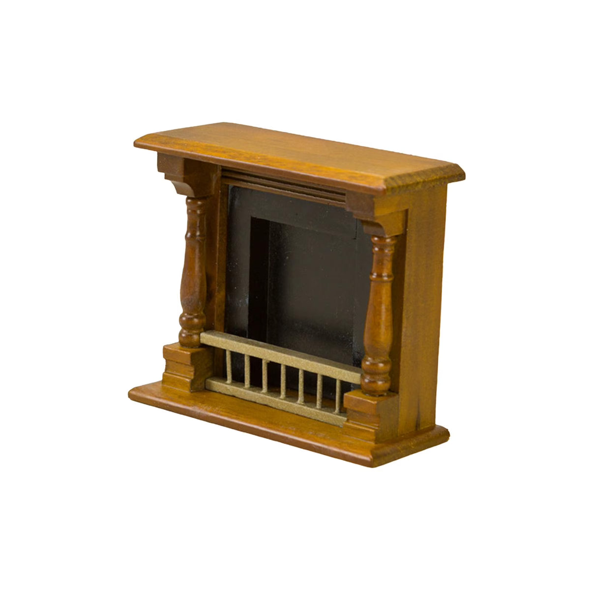 1/12 Scale Wooden Dollhouse Fireplace Miniature Model Toy T7047